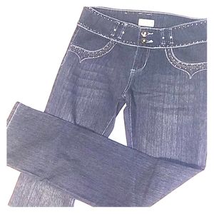 Juniors 2 button denim